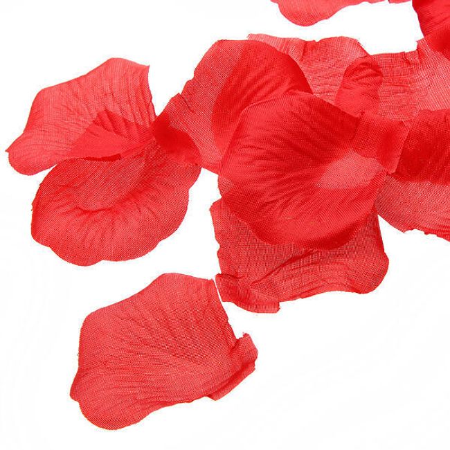 Dekorativní konfety - okvětní lístky růže - 1000 ks - červené 1