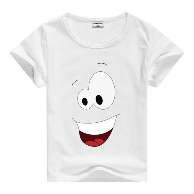 Dětské tričko s krátkým rukávem a obličejem - více variant 1