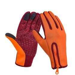 Fleecové lyžiarske rukavice s možnosťou ovládať dotykové displeje