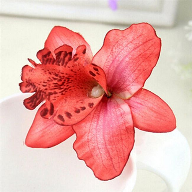Umělá orchidej do vlasů - 10 barev 1