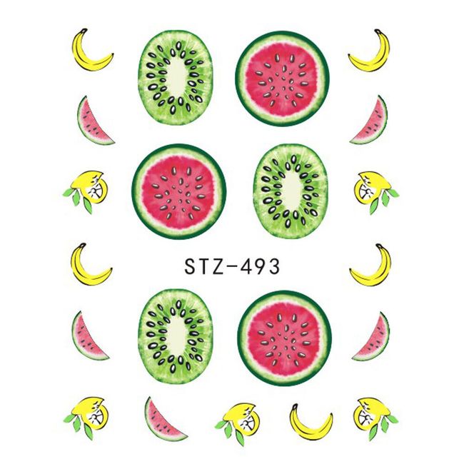 Stickere cu fructe pentru unghii 1