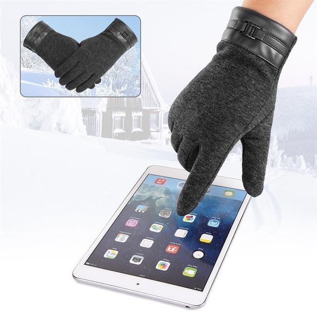 Zimowe ciepłe rękawiczki - 2 kolory 1