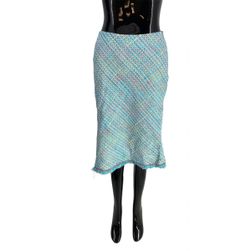 Dámska módna sukňa, Freda, svetlomodrá, prešívaná, veľkosti XS - XXL: ZO_f68b2c00-a87d-11ed-b640-4a3f42c5eb17