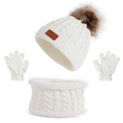 Детска шапка с шал за зима Lester