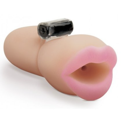 Vibračný masturbátor v tvare úst ZO_9968-M6526