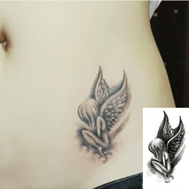 Ideiglenes tetoválás - angyal 1
