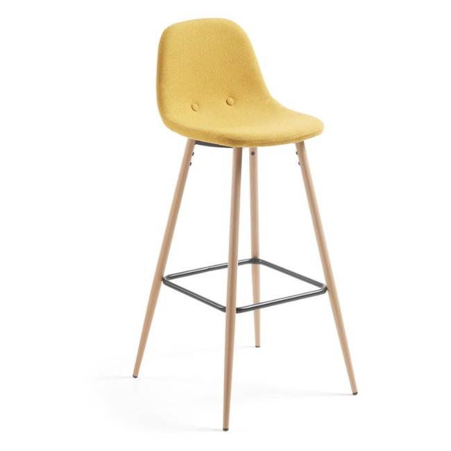 Hořčicově žlutá barová židle Nilson ZO_98-1E6169 1