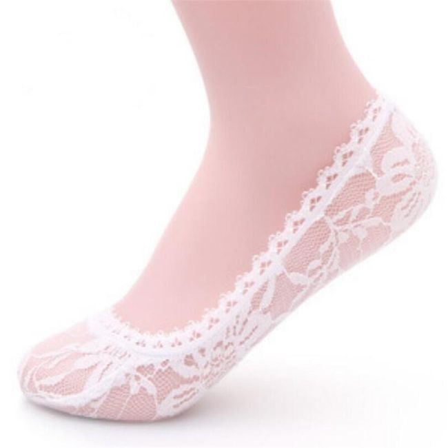 Neviditeľné čipkované ponožky 1