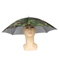 Umbrelă pentru cap cu model camuflaj