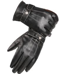 Eleganckie rękawiczki męskie - czarne