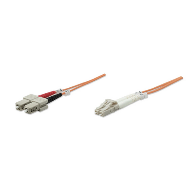 1,0 m LC - SC M/M kabel światłowodowy 1 m OM1 pomarańczowy ZO_264894 1