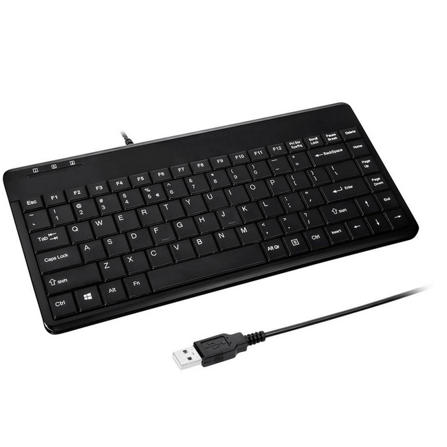 PERIBOARD - 409DEU USB клавиатура Немска, QWERTZ черна ZO_244732 1