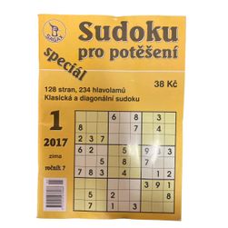 Sudoku pre potešenie - 128 strán, 234 hádaniek, Varianta: ZO_be4b68f8-ea6f-11ed-a12a-9e5903748bbe