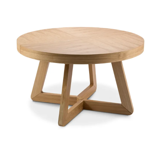 Rozkládací stůl s nohami z dubového dřeva Bodil, ø 130 cm ZO_243460 1
