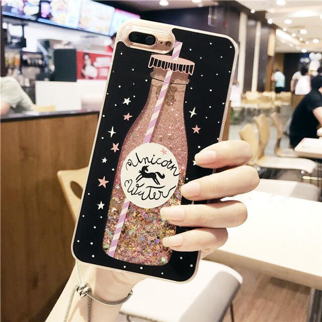 Stylový kryt s tekutinou na iPhone 6, 6s, 6 plus, 6s plus, 7, 7 plus, 8, 8 plus, X 1