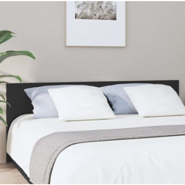 Rama łóżka z szarego litego drewna 90 x 200 cm ZO_811044-A 1