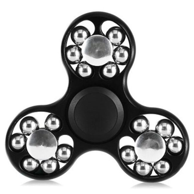 Fidget spinner negru cu bile 1