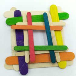 Lesene palice DIY za otroke - 50 kosov