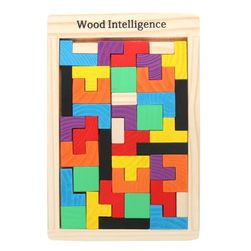 Drevené tetris puzzle