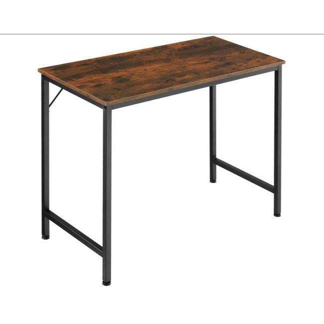 Písací stôl Jenkins Priemyselné tmavé drevo, rustikálny 80 cm ZO_404461 1