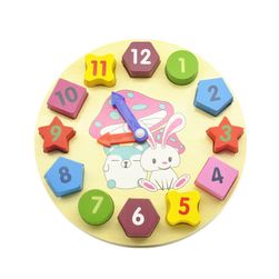Edukacyjny drewniany zegar dla dzieci