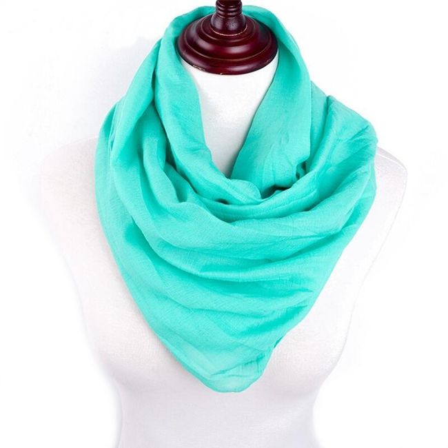 Jednobarevný dámský šátek - 22 variant 1