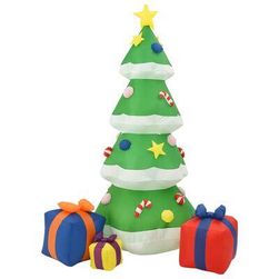 Felfújható karácsonyfa LED-es ki-be kapcsolható 240 cm-es karácsonyfa ZO_331433-A