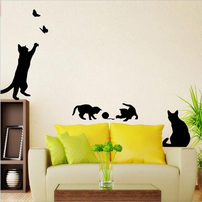Samolepka na stenu Cats 1