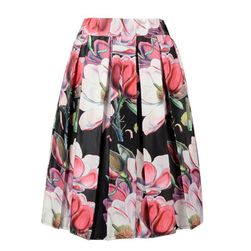 Ženska midi suknja s cvjetnim uzorcima - 6 varijanti