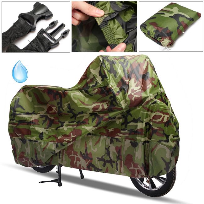 Husa XL cu model camuflaj pentru motocicleta 1