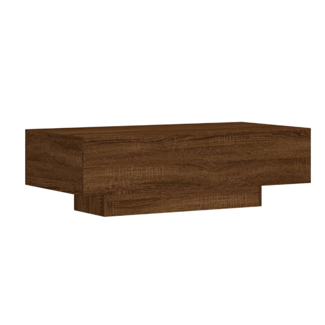 Stolik kawowy brązowy dąb 100x49,5x31 cm drewno kompozytowe ZO_833895-A 1