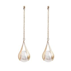 2020 Koreańskie modne kolczyki wkrętki Luksusowe perły Drop Dangle Earring Designer Statement Earings Biżuteria dla kobiet Biżuteria SS_4001244769537