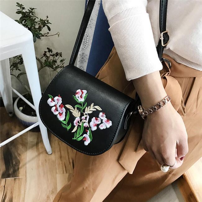 Malá kabelka s kvetinovým motívom - 3 farby 1