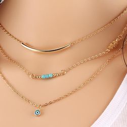 Vícevrstvý trendy náhrdelník