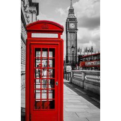 5D obraz s kamínky - Londýnská telefonní budka