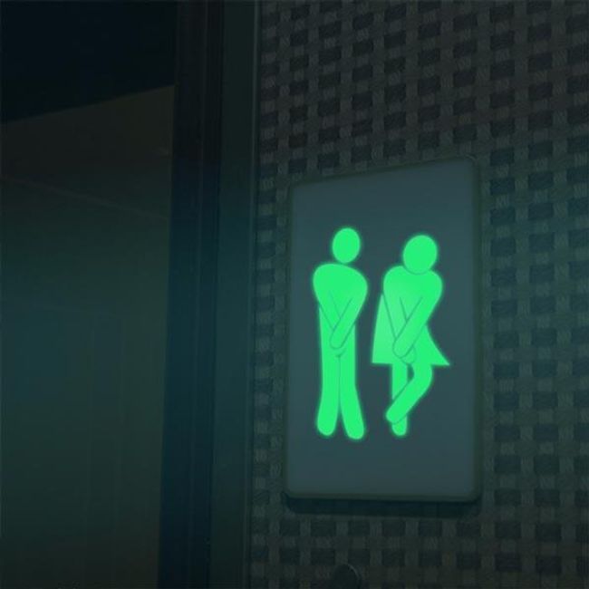 Samolepka na toaletu - svítí ve tmě 1