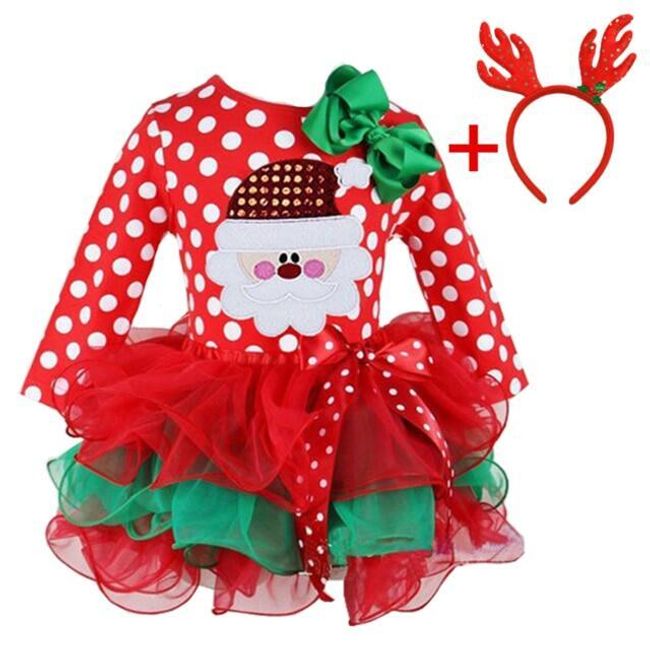 Girl's Christmas dress QW12 1