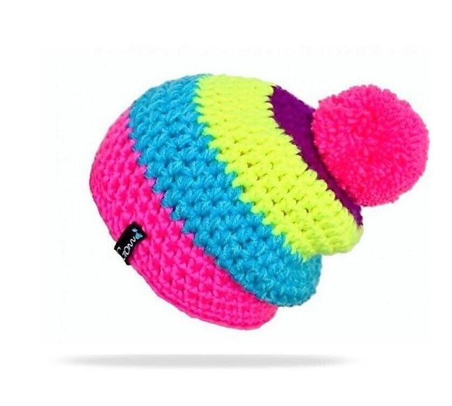 Плетена детска шапка за зима 1