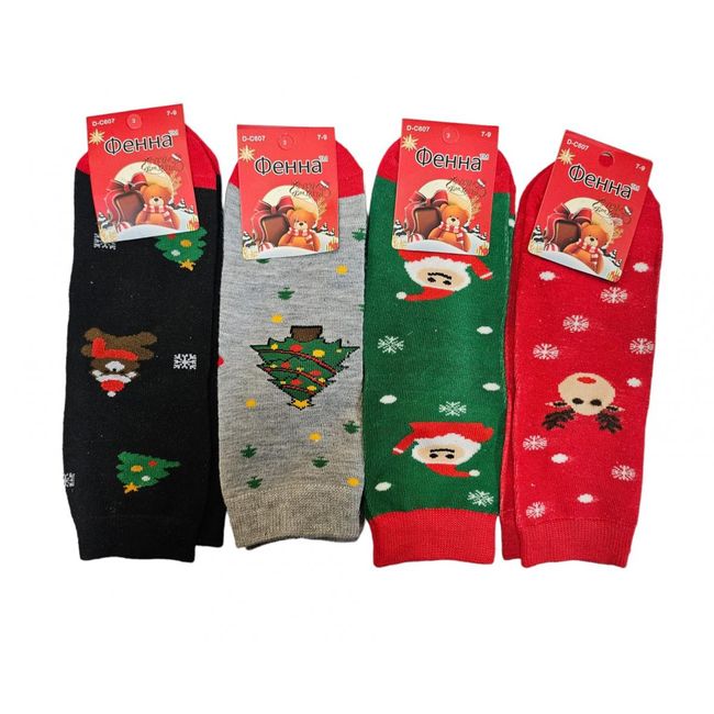 Dětské ponožky s vánočním motivem, Velikosti OBUV: ZO_254773-5 1