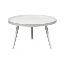 Biały lakierowany stolik kawowy 60 cm ZO_260232