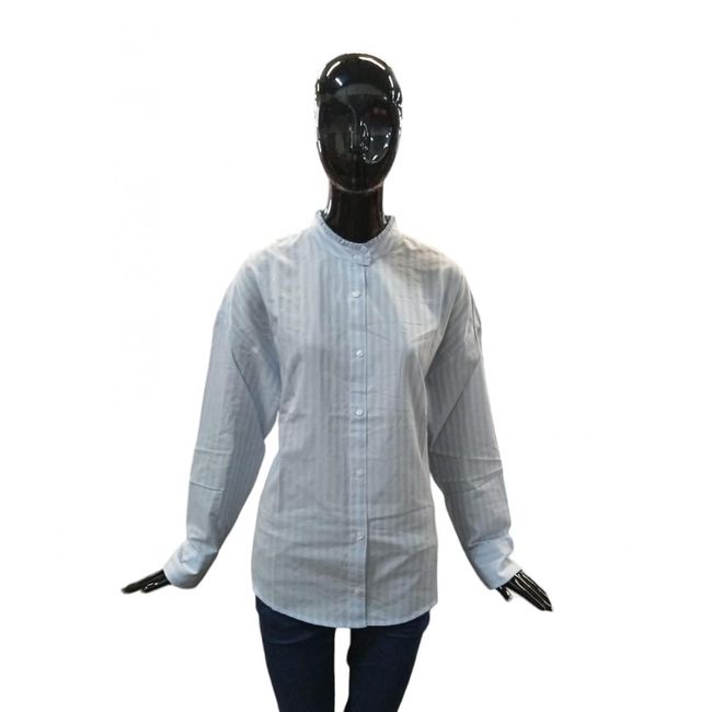 Dámske tričko svetlomodré s bielym pruhom Camaieu, veľkosti XS - XXL: ZO_22851994-f894-11ee-b8e8-aa0256134491 1
