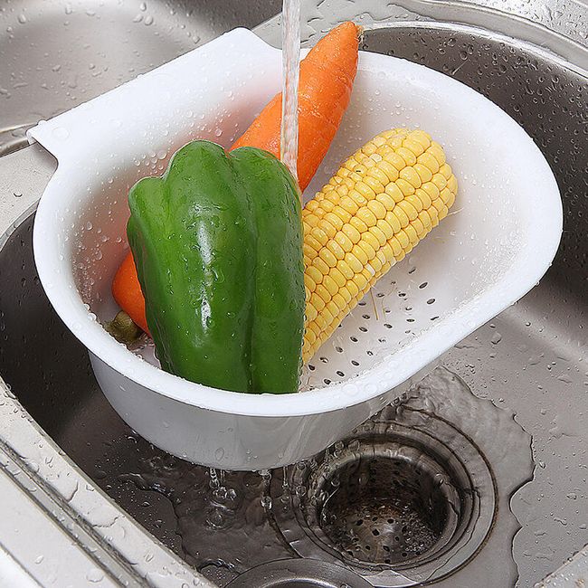 Závesný cedidlo na umývanie zeleniny 1