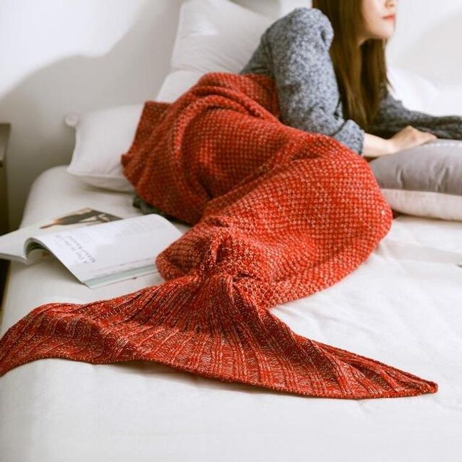 Pletená deka - Ocas mořské panny 1