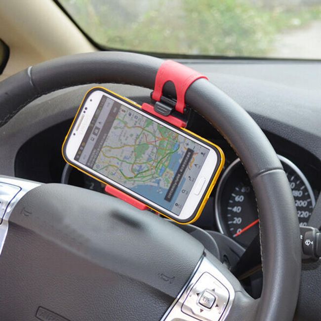 Okostelefon vagy GPS tartó autó kormányra 1