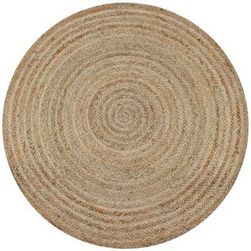 Kusový koberec z pletenej juty 120 cm okrúhly ZO_356328-A
