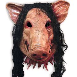 Straszna maska - świnia z włosami