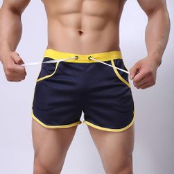 Pantaloni scurți de plajă casual pentru bărbați - uscare rapidă - albastru închis, Mărimi XS - XXL: ZO_223827-XL