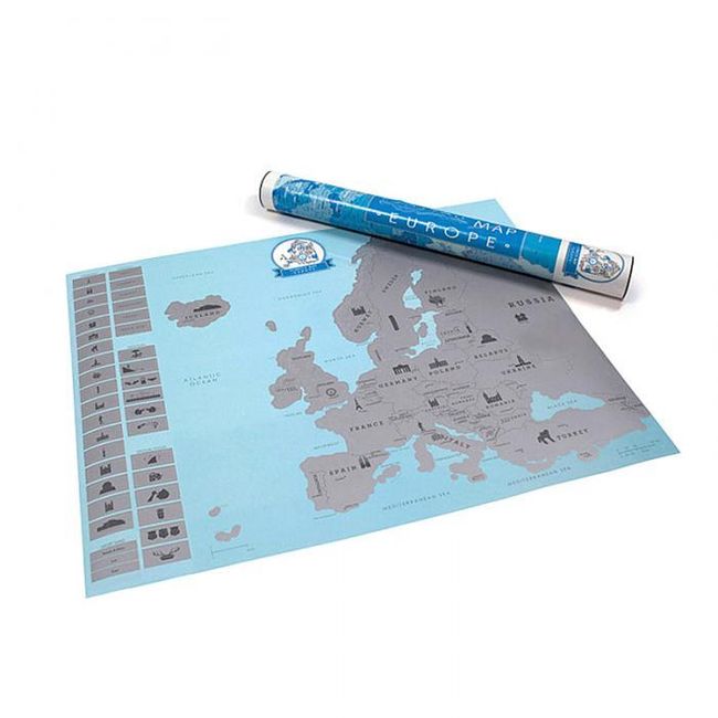 Scratch mapa Evrope 1