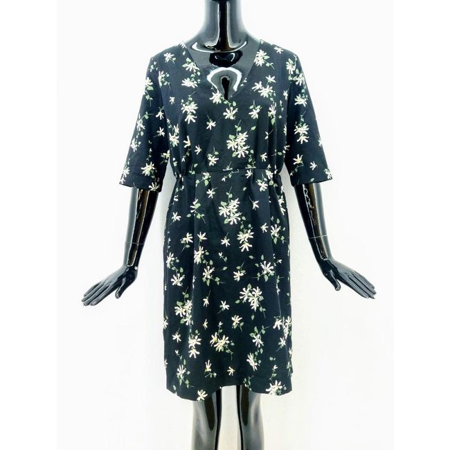 Ženska modna haljina Etam, crna/cvjetići, Veličine tkanine KONFEKCIJA: ZO_a3488a3c-1891-11ed-894a-0cc47a6c9c84 1