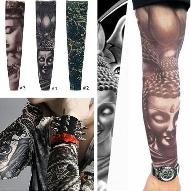 Natahovací rukáv s tetováním 1